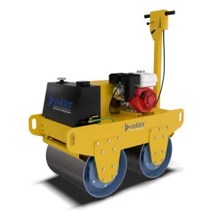 Виброкаток двухвальцовый Vektor VRDR-600, двигатель бензиновый