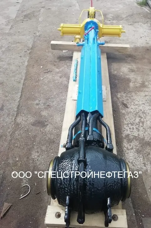 Кран шаровой DN 300 PN 100 с пневмогидравлическим приводом