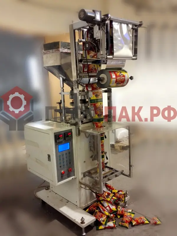 Автомат для фасовки и упаковки семечек в пакет подушку
