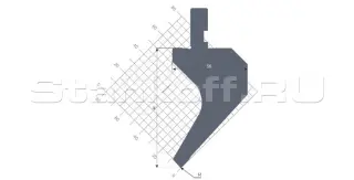Гибочный пуансон STP 1014 88 R0.6 415