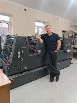 Листовая машина офсетной печати Heidelberg GTO-52-4