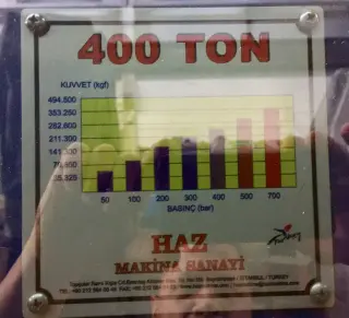 Предлагаем Пресс - 400 тонн: HAZ MAK.SAN NIYAZI DALBEYLER (MAKINA SANAYI)