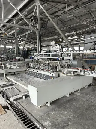 Линия с чпу для обработки стекла intermac busetti в хорошем состоянии