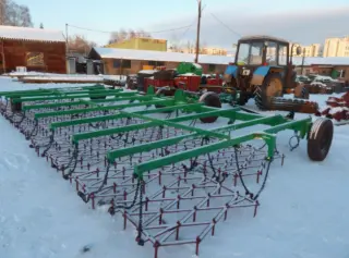 Борона зубовая двухрядная с боронами УПА-БЗ-9-2