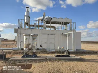 Газопоршневую электростанцию