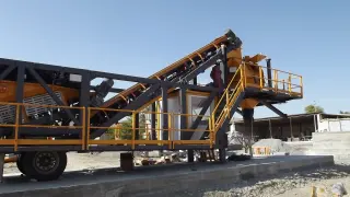 Мобильный бетонный завод Polygonmach РАС60 м3/час Турция