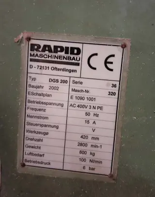 Пила двухголовочнвя RAPID DGS 200