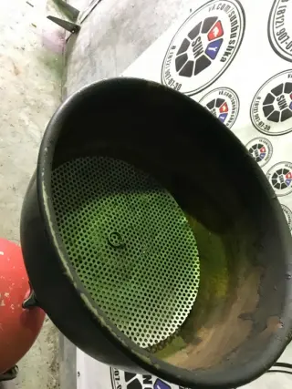 Бочка для слива масла (красная)