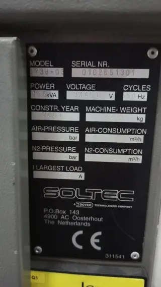 Печь конвекционной пайки VITRONICS SOLTEC Quantis PRO 6738