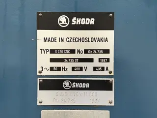 Токарный станок с ЧПУ SKODA - SR3 - 220 CNC