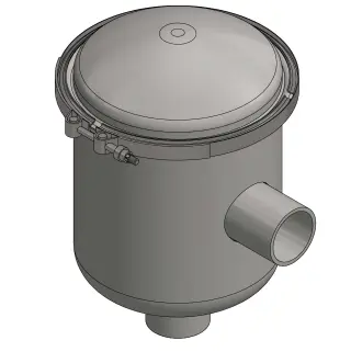 Вакуумный фильтр Solberg CSL-PSL-EL0002037-2094, уровень фильтрации 5 мкм, сетка AISI 316L