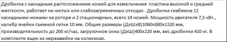 Малогабаритная дробилка XFS-400 для твердого пластика