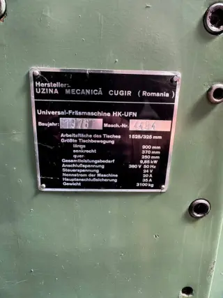 Горизонтально-фрезерный станок HK-UFN (румынский аналог 6Р82)