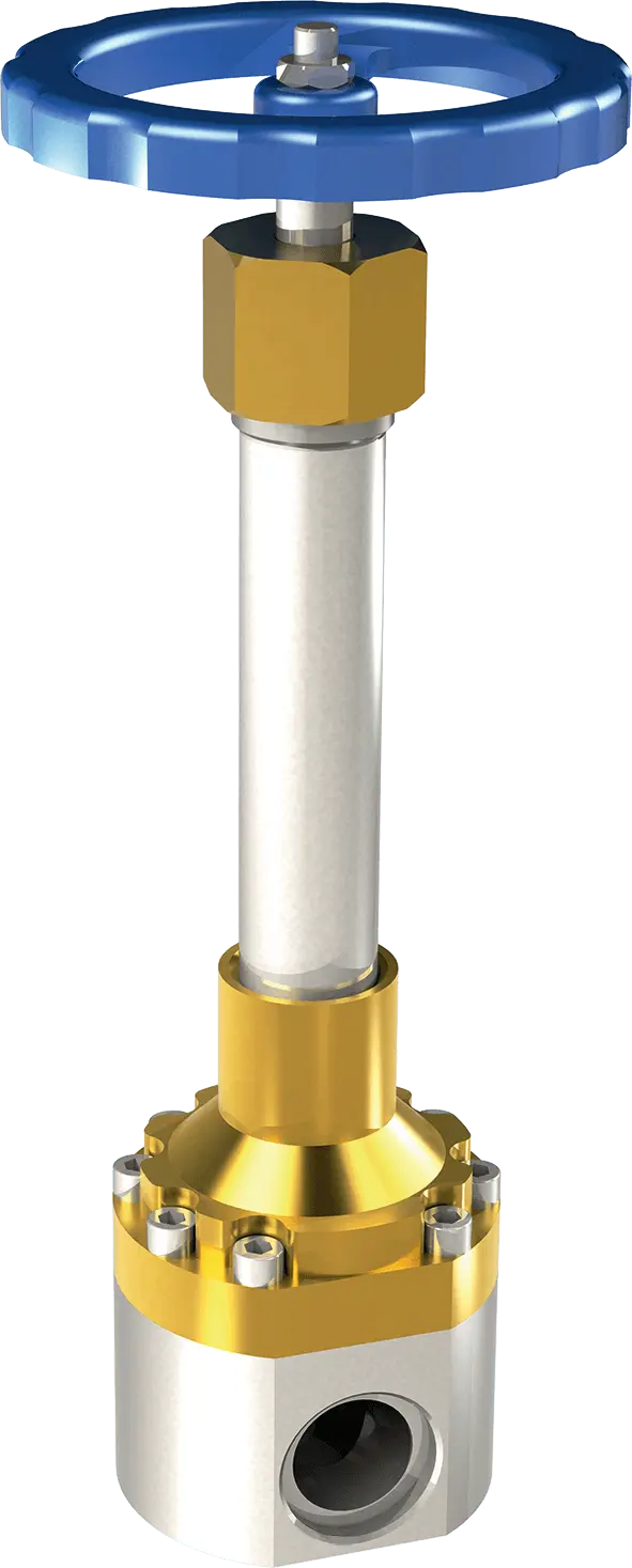 Клапан криогенный запорный проходной CADUCEUS