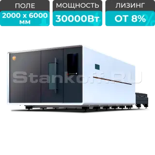 Высокомощный оптоволоконный лазерный станок в защитной кабине XTC-2060G/30000 Raycus