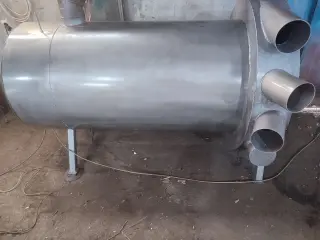 Теплогенератор на дровах и отработке
