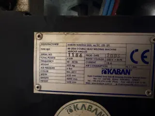 двухголовочный сварочный станок KABAN BB 2020-1