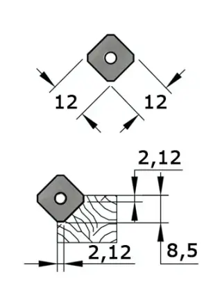 80360031-47.Нож твердосплавный 12x12x1.5 с фасками для 32-455962