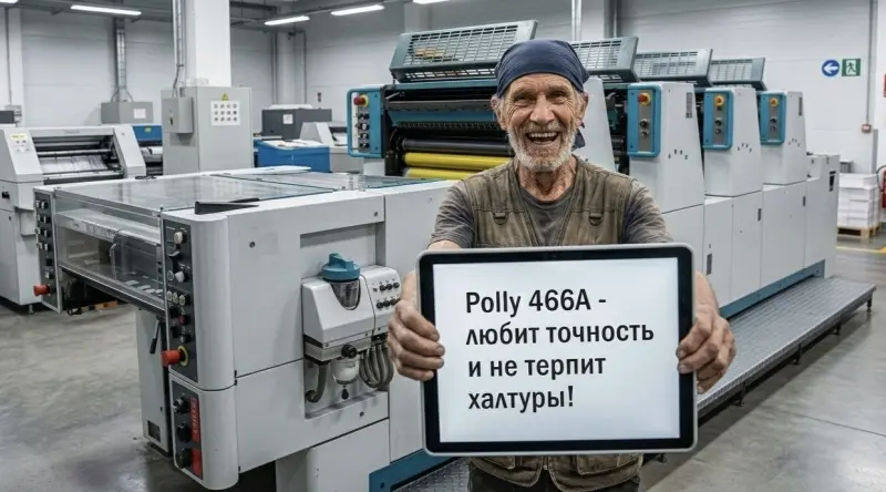 Машина для печати Polly 466А