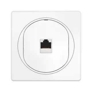 Встраиваемая компьютерная розетка CADUCEUS ALING EON с модулем Keystone RJ45 8P8C, cat.6, FTP