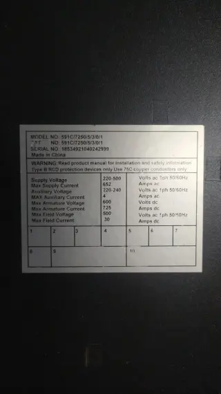 Частотный преобразователь\Инвертор\Частотник 591C/7250/5/3/0/1
