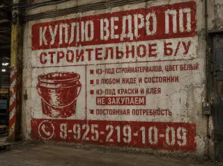 Куплю ведро ПП для переработки. В любом состоянии