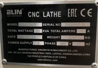 Токарный автомат модели BL-H40Y производства компании NINGBO BLIN MACHINERY (Китай)