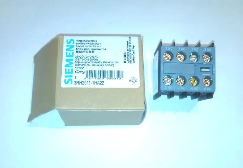 Блок контактов Siemens 3RH2911-1HA22