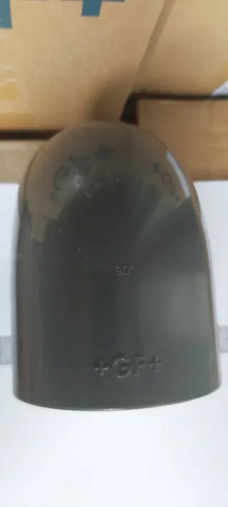 Колено 90°, d75, PVC-U метрическое, +GF+