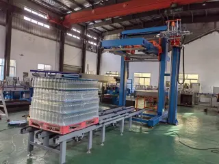 Автоматическое оборудования для линии выдува и розлива газ/негаз воды и напитков в стеклянную тару, объемом 0,2-2,0 л