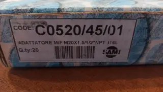 Переходник m/f m20х1.5/1/2" NPT 316L C0520/45/01 SAMI