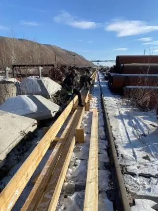 Ремонт, смена стрелочного перевода