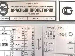 Токарный СТАНОК 16К20 (1,5метра) 01г из Института с ОСНАСТКОЙ