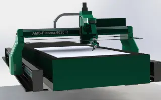 Станок плазменной резки "AMS-Plasma.6020.R", плазма+газ, криволинейная фаска