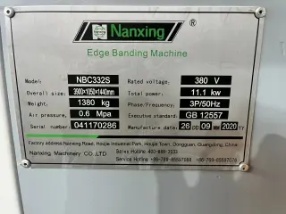 Кромкооблицовочный станок Nanxing NBC 332S