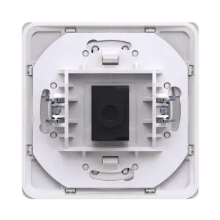 Розетка скрытой установки компьютерная CADUCEUS ALING EON с модулем Keystone RJ45 8P8C, cat.6A, UTP