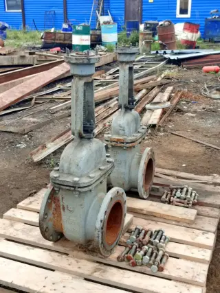 Задвижка стальная​ Ду 200 Ру 16 под привод
