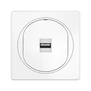 Розетка скрытой установки CADUCEUS ALING EON с модулем Keystone USB 2.0 тип A-A