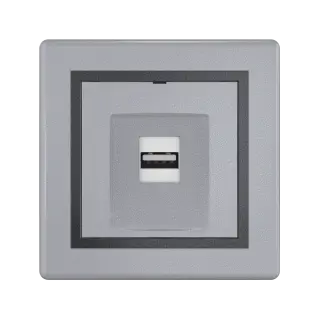 Розетка скрытой установки CADUCEUS ALING PRESTIGE с модулем Keystone USB 2.0 тип А-А, 250В~