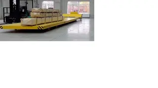 Тележка приводная поворотная резиново-колесная с шлейфовым токопроводом