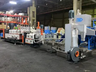 новый гранулятор ПВД пленки