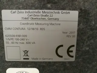 Координатно-измерительная машина ZEISS CONTURA 12/18/10 RDS