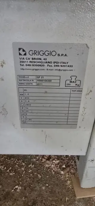 Присадочный станок Griggo GF 21
