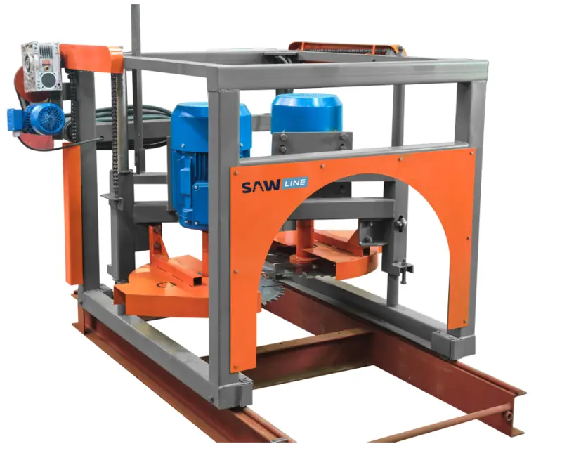Дисковая горизонтальная пилорама SAWLINE G2P, G2P-550
