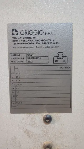 Сверлильно-присадочный станок GRIGGIO GF-21