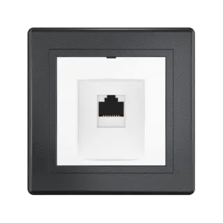 Розетка скрытой установки CADUCEUS ALING PRESTIGE компьютерная с модулем Keystone RJ45 8P8C cat.6, FTP