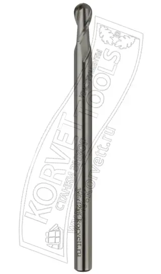 v6126b. Фреза спиральная D6 H12 TL90 R3 Х6 Z2 HSS Co8