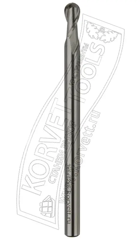v6126b. Фреза спиральная D6 H12 TL90 R3 Х6 Z2 HSS Co8