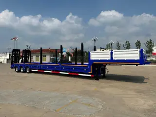 Полуприцеп-трал с трапами TONGYADA CTY9603TDPS низкорамный, 3-оси,тновый
