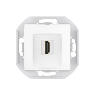 Розетка скрытой установки CADUCEUS ALING PRESTIGE с модулем Keystone HDMI тип A-A, механизм